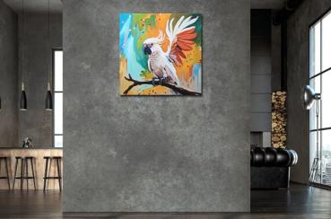 Kunst kaufen original tier kakadu- art exclusive